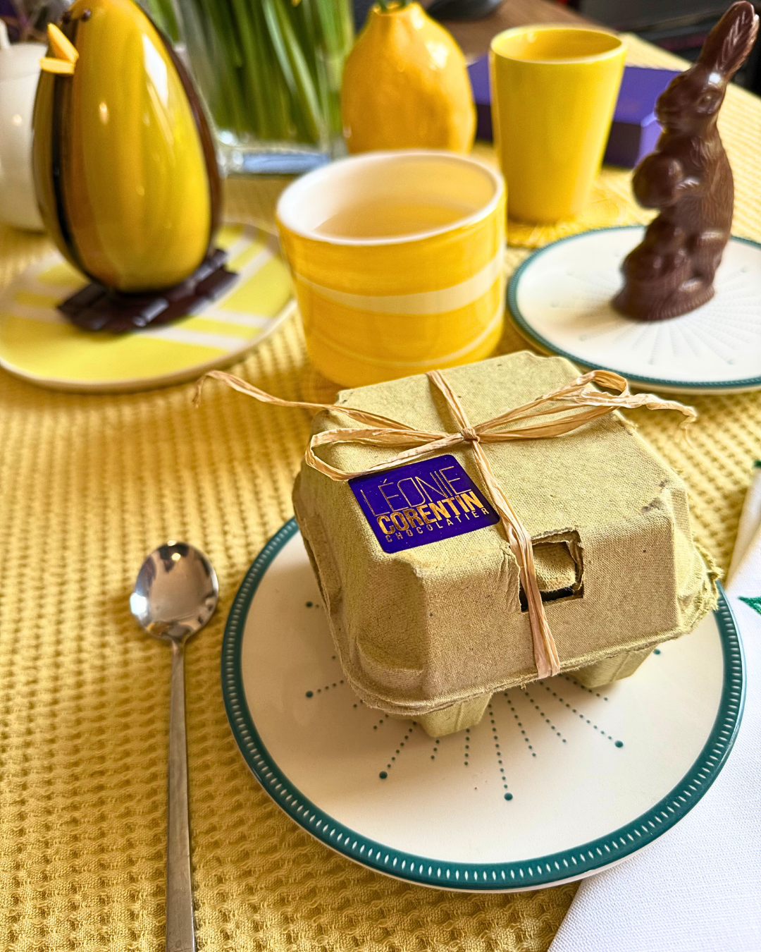 Nougat egg in the shell
