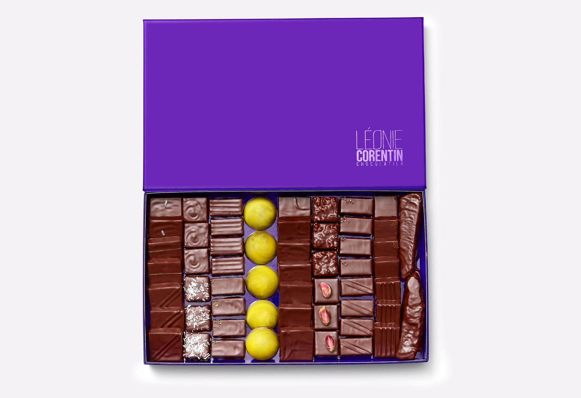 Auswahl Pralinenschachtel - 16 bis 58 Pralinen | Léonie Corentin