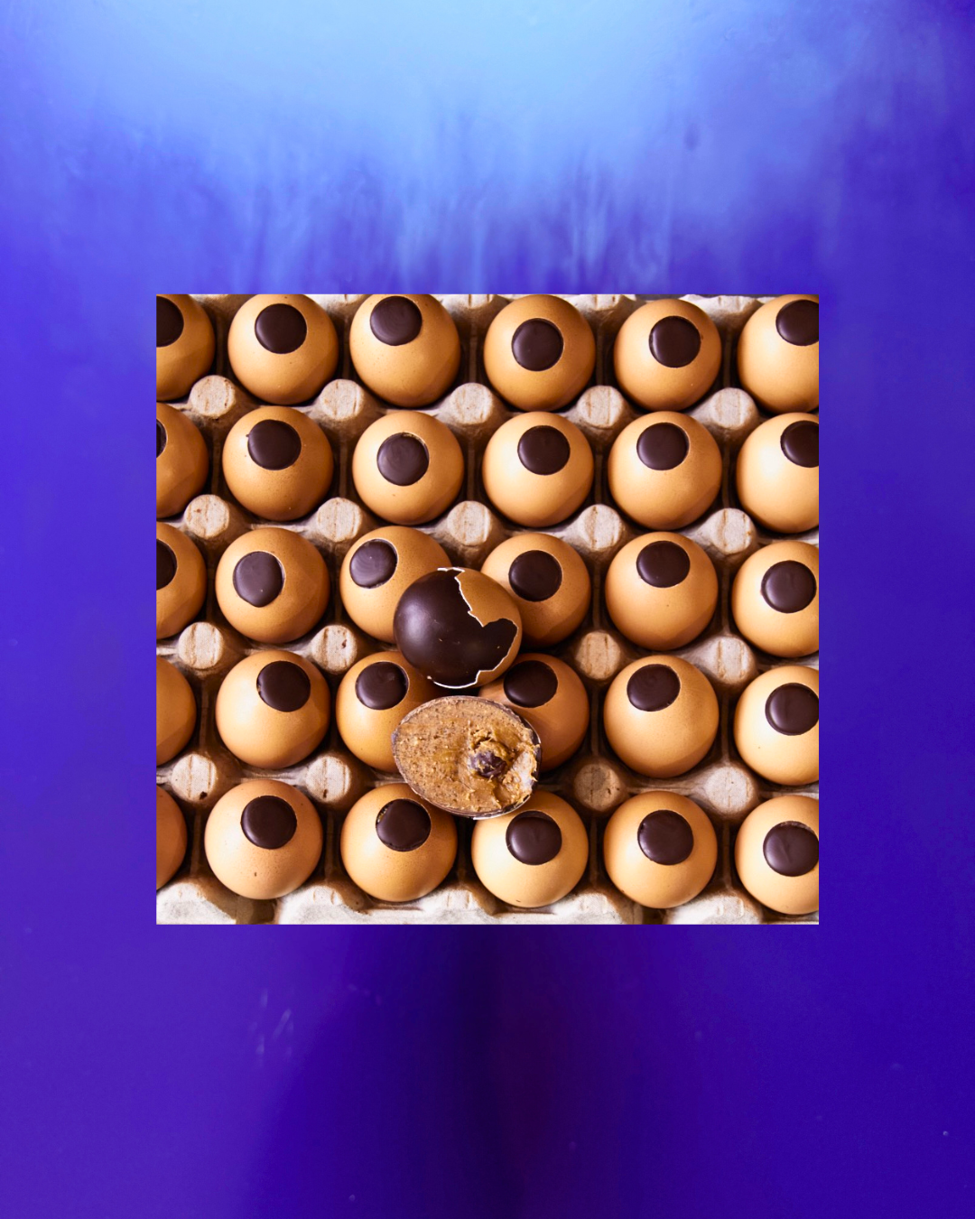 Nougat egg in the shell